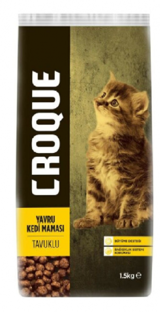 Croque Tavuklu Tahıllı Yavru Kuru Kedi Maması 1.5 kg