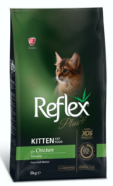 Reflex Plus Tavuklu Kısırlaştırılmış Tahıllı Yavru Kuru Kedi Maması 8 kg