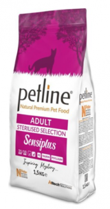 Petline Natural Premium Tavuklu Kısırlaştırılmış Tahıllı Yetişkin Kuru Kedi Maması 1.5 kg