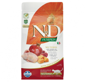 N&D Bal Kabaklı Bıldırcınlı Tavuklu Kısırlaştırılmış Tahılsız Yetişkin Kuru Kedi Maması 1.5 kg