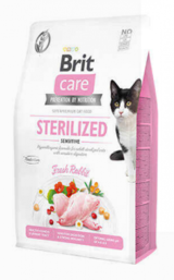 Brit Care Sensitive Tavşanlı Kısırlaştırılmış Tahılsız Yetişkin Kuru Kedi Maması 2 kg