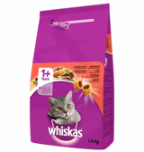 Whiskas Biftekli Sebzeli Tahıllı Yetişkin Kuru Kedi Maması 1.4 kg