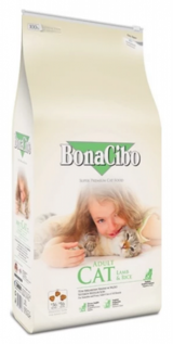 Bonacibo Kuzu Etli Pirinçli Tahıllı Yetişkin Kuru Kedi Maması 2 kg