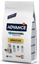 Advance Sensitive Somonlu Tahıllı Yetişkin Kuru Kedi Maması 1.5 kg