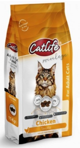 Catlife Tavuklu Tahıllı Yetişkin Kuru Kedi Maması 15 kg