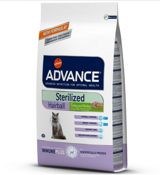 Advance Hairball Hindili Pirinçli Kısırlaştırılmış Tahıllı Yetişkin Kuru Kedi Maması 1.5 kg