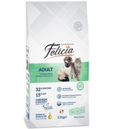 Felicia Hamsili Tavuklu Tahıllı Yetişkin Kuru Kedi Maması 12 kg