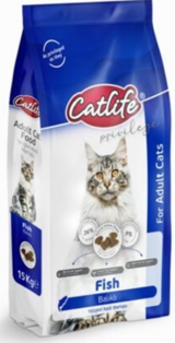 Catlife Balıklı Tahıllı Yetişkin Kuru Kedi Maması 15 kg