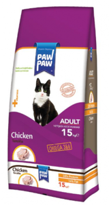 Paw Paw Tavuklu Tahıllı Yetişkin Kuru Kedi Maması 15 kg
