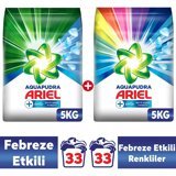 Ariel Plus Febreze Etkili Renkliler ve Beyazlar İçin 66 Yıkama Toz Deterjan 2x5 kg