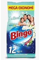 Bingo Matik Konsantre Renkliler ve Beyazlar İçin 80 Yıkama Toz Deterjan 12 kg