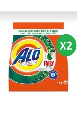 Alo Platinum Fairy Etkili Beyazlar İçin 52 Yıkama Toz Deterjan 2x4 kg