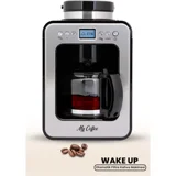My Coffee Wake Up Zaman Ayarlı Paslanmaz Çelik Filtreli Karaf 1 L Hazne Kapasiteli 10 Fincan 1000 W İnox Filtre Kahve Makinesi