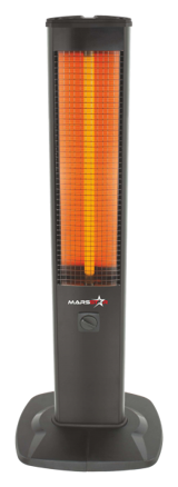 Marsstar MS-07 2000 Watt Ayaklı Infrared Isıtıcı Siyah