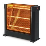 Kumtel KS-2763 1800 Watt Şömine Quartz Isıtıcı Siyah