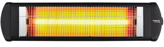 Kumtel EX-23 Ecoray 2300 Watt Duvar Tipi Infrared Isıtıcı Siyah