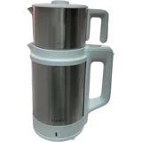 Fakir Tea N More Otomatik Çelik Demlikli 1600 W Işıklı Çelik Gövdeli Krem Retro Çay Makinesi