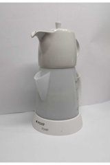 Arçelik K 3282 P Porselen Demlikli 1650 W Işıklı Plastik Gövdeli Beyaz Çay Makinesi
