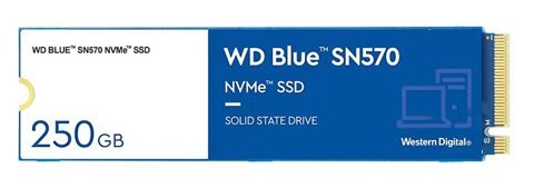 WD WDS250G3B0C PCIe Gen 3x4 250 GB M2 2280 SSD