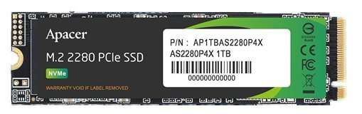 Apacer AS2280P4X PCIe Gen 3x4 1 TB 2.5 inç SSD