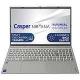 Casper Nirvana C650.1235-EF00R-G-F Dahili Intel Core i5 64 GB Ram DDR4 1 TB SSD 15.6 inç Full HD Windows 11 Pro Notebook Laptop
