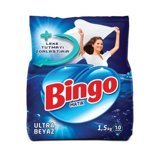Bingo Matik Beyazlar İçin 10 Yıkama Toz Deterjan 1.5 kg