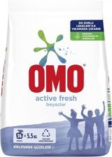 Omo Active Fresh Beyazlar İçin 36 Yıkama Toz Deterjan 5.5 kg