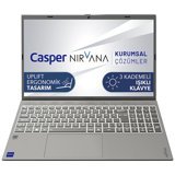 Casper Nirvana C650.1255-EF00R-G-F Dahili Intel Core i7 64 GB Ram DDR4 1 TB SSD 15.6 inç Full HD Windows 11 Pro Notebook Laptop