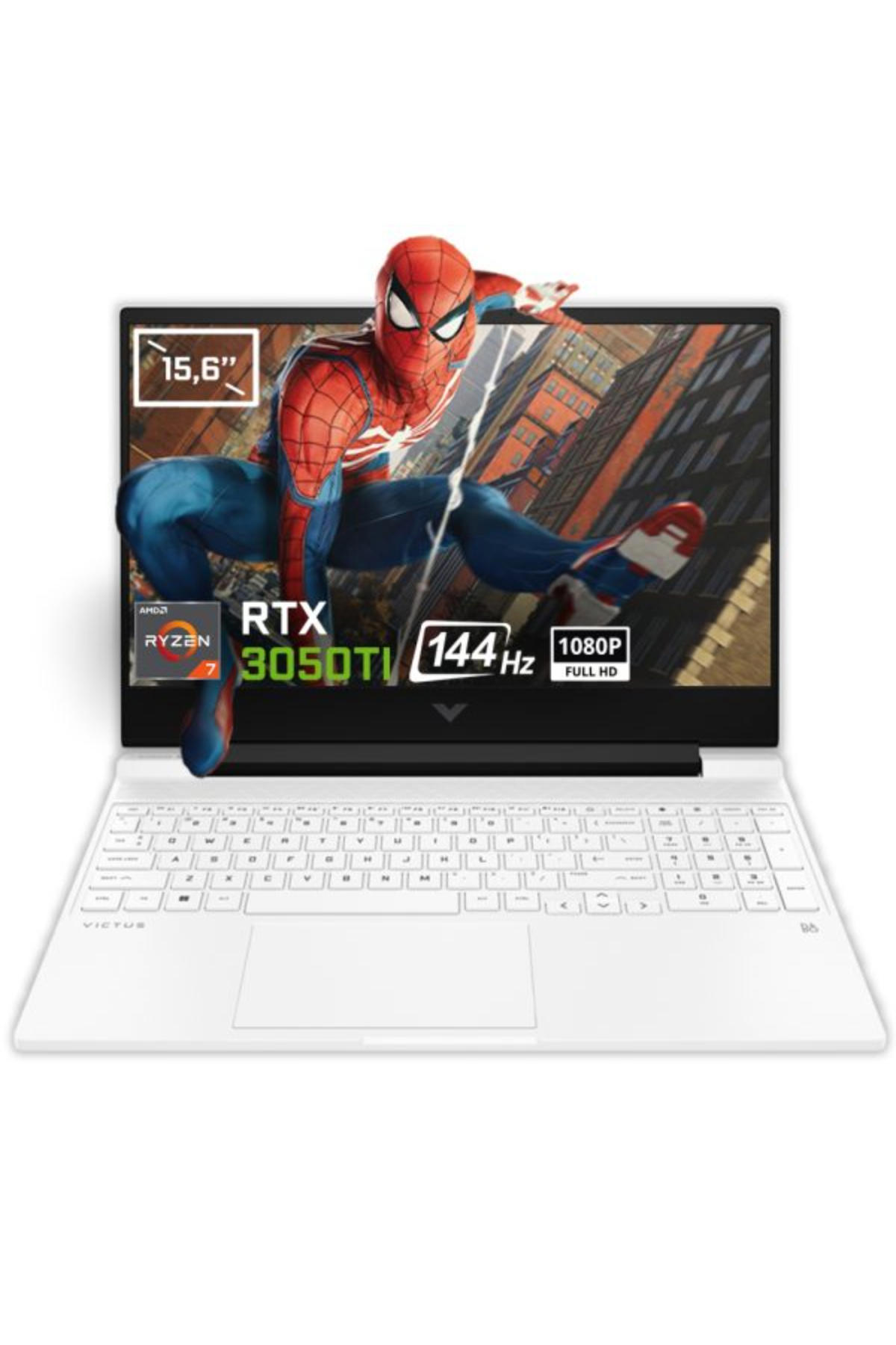 HP VICTUS 15-FB0004NT 71T71EA Harici GeForce RTX 3050 Ti AMD Ryzen 7 64 GB Ram DDR4 2 TB SSD 15.6 inç Full HD Windows 11 Pro Gaming Notebook Laptop