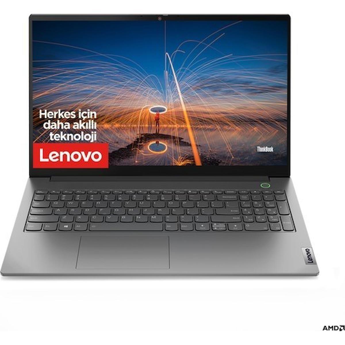 Lenovo ThinkBook 15 21A40036TX Dahili AMD Radeon Graphics AMD Ryzen 7 40 GB Ram DDR4 2 TB SSD 15.6 inç Full HD FreeDos Notebook Laptop