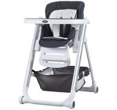 Prego 4027 Plastik Emniyet Kemeri 15 kg Kapasiteli Tekerlekli Tepsili Katlanır Portatif Mama Sandalyesi Siyah