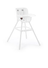 Kanz Tokyo Plastik Emniyet Kemeri 22 kg Kapasiteli Tepsili Mama Sandalyesi Beyaz