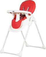 Prego 0623 Essen Plastik Emniyet Kemeri 15 kg Kapasiteli Tepsili Katlanır Mama Sandalyesi Kırmızı