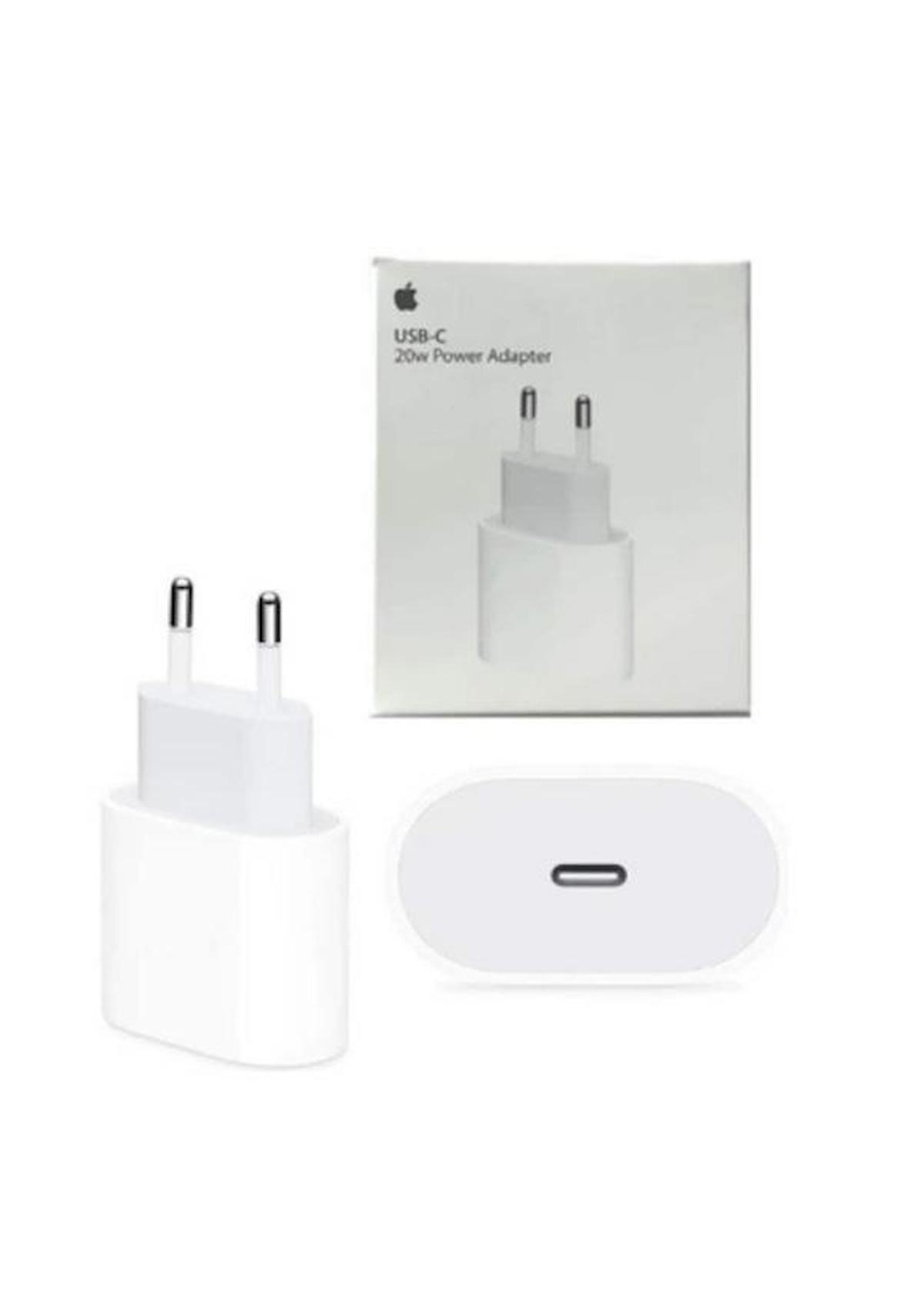 Apple Mhje3zm/a iPhone Type-C Kablolu 20 W 2.1 Amper Hızlı Şarj Aleti Beyaz