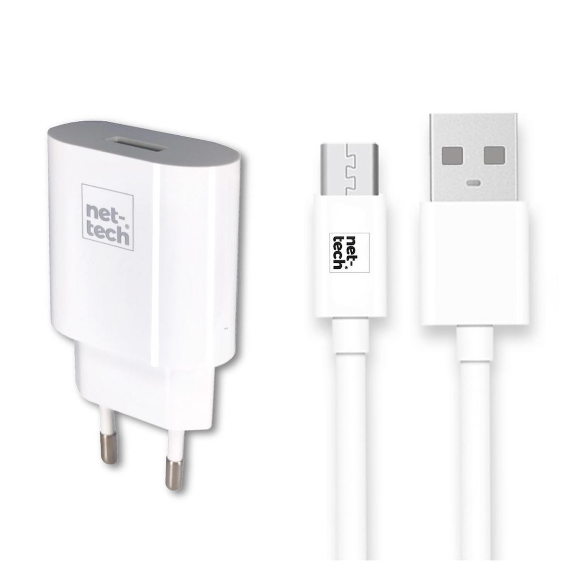 Nettech NT-HCH02 Universal Type-C Kablolu Hızlı Şarj Aleti Beyaz