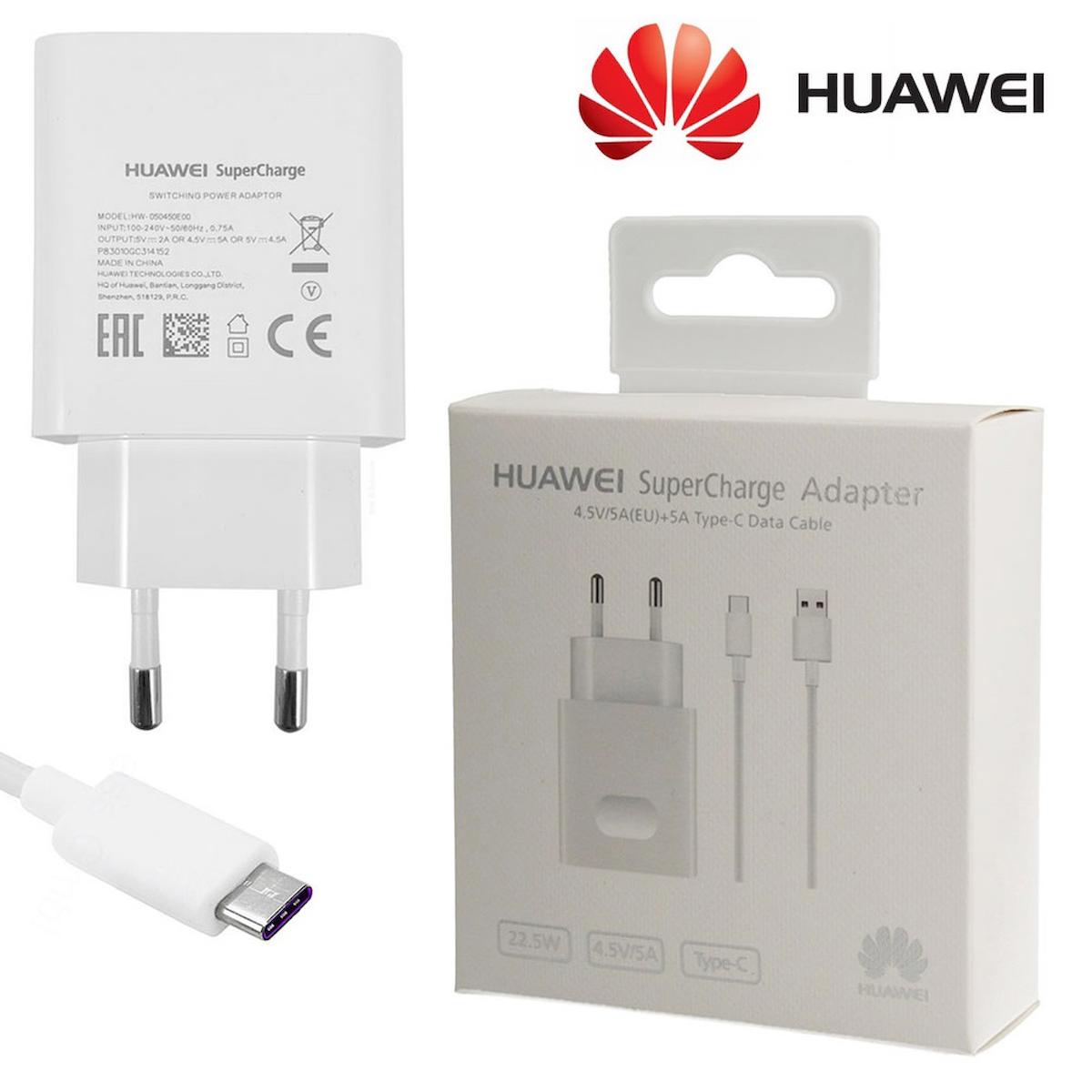 Huawei Universal Type-C Kablolu 22.5 W Hızlı Şarj Aleti Beyaz