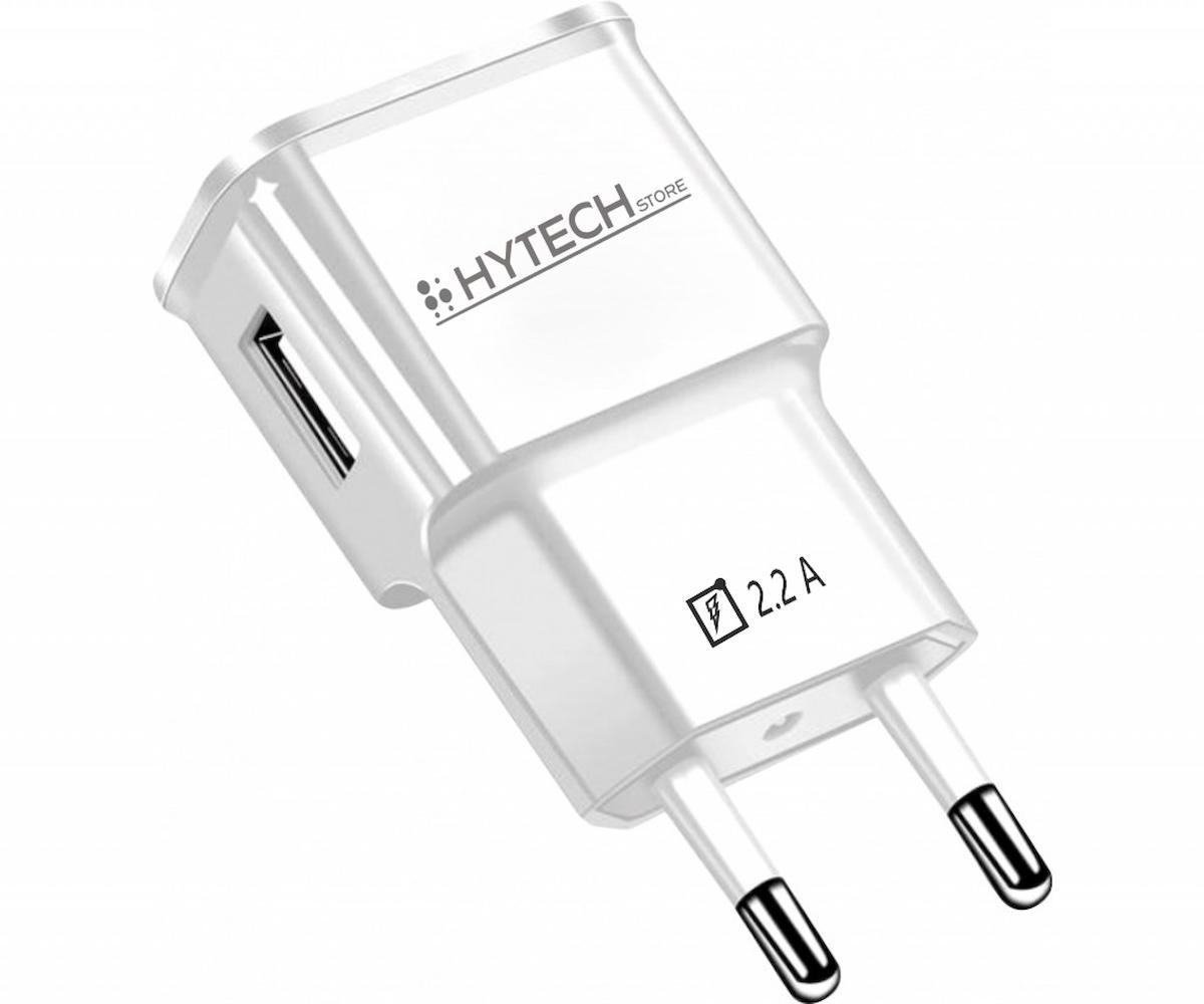 Hytech HY-XC22 Universal Kablolu 2 Amper Hızlı Şarj Aleti Beyaz