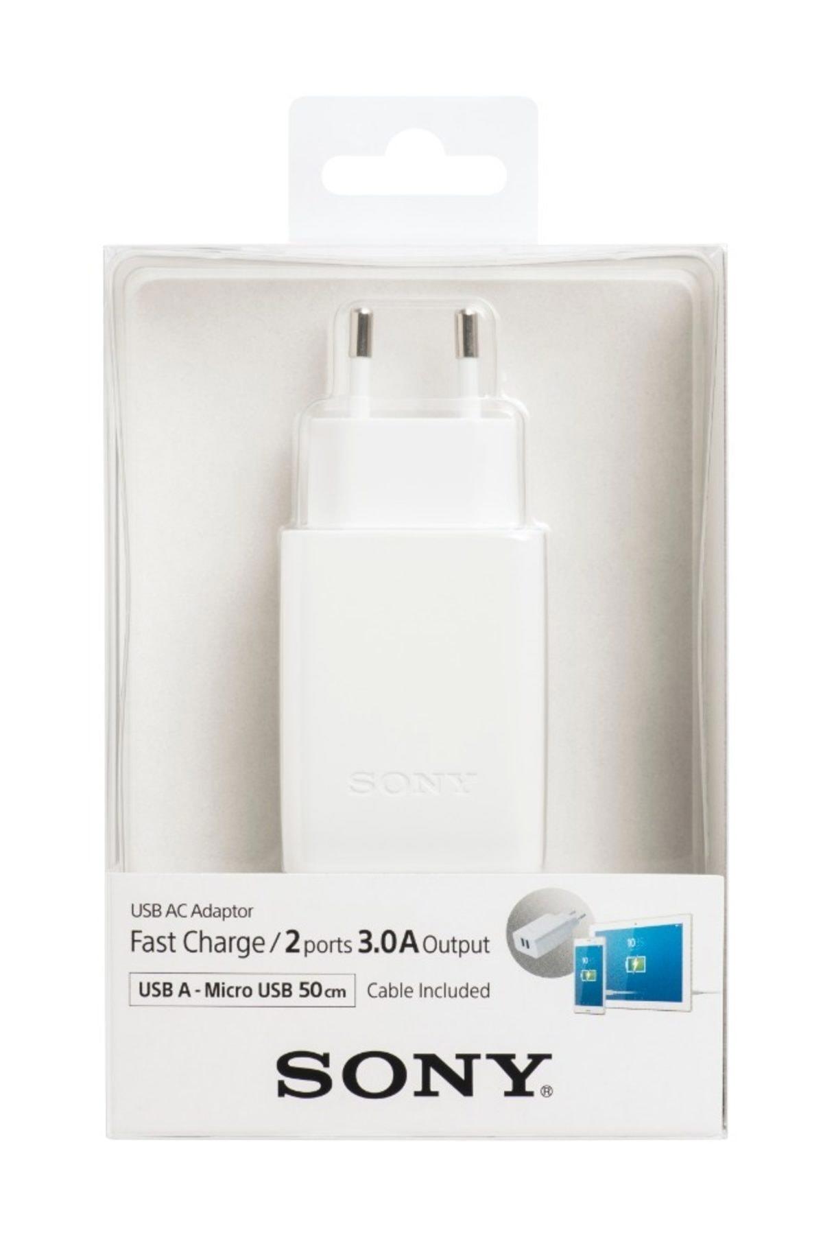 Sony CP-AD2M2 Universal USB Kablolu Hızlı Şarj Aleti Beyaz