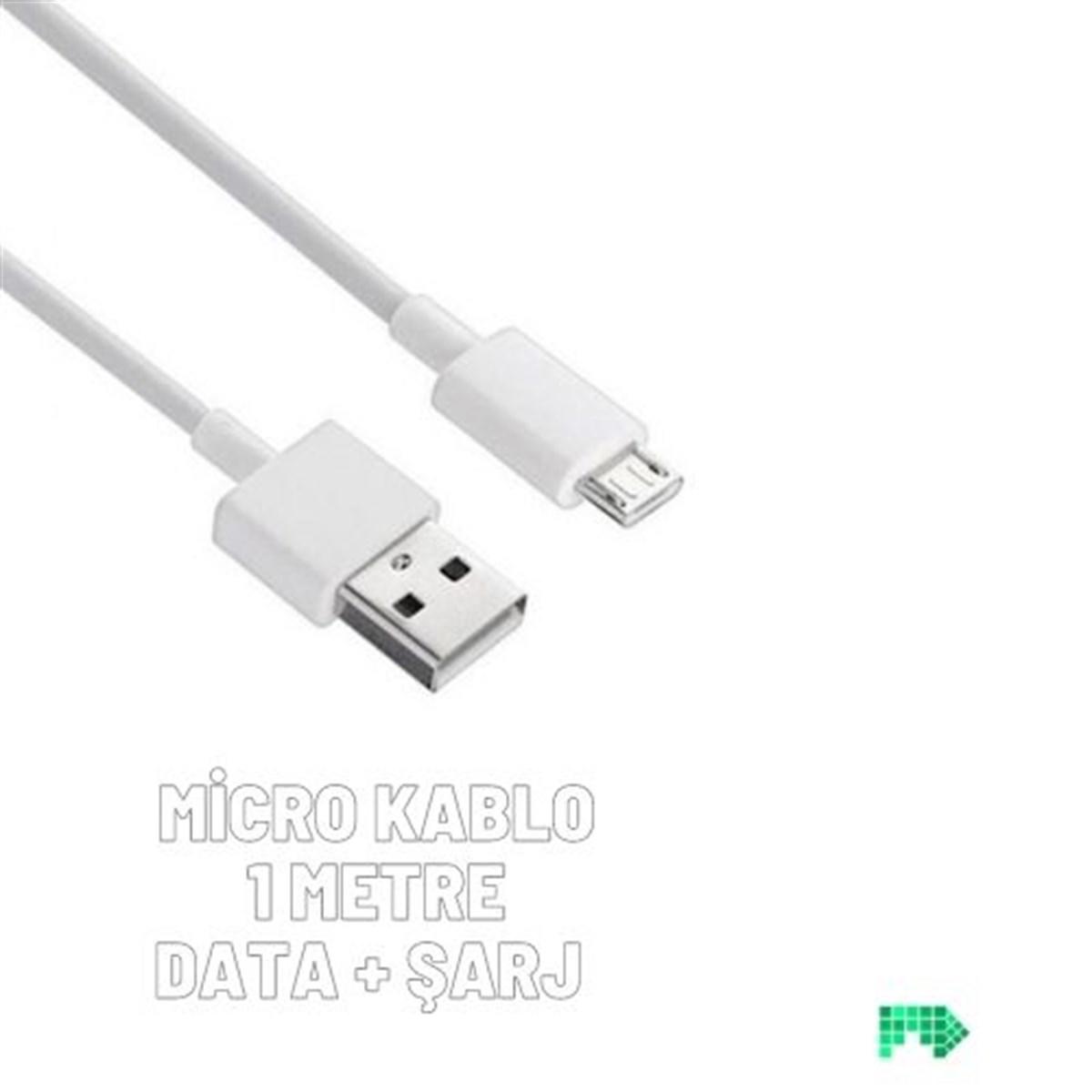 Madepazar Universal Micro USB Kablolu Hızlı Şarj Aleti Beyaz