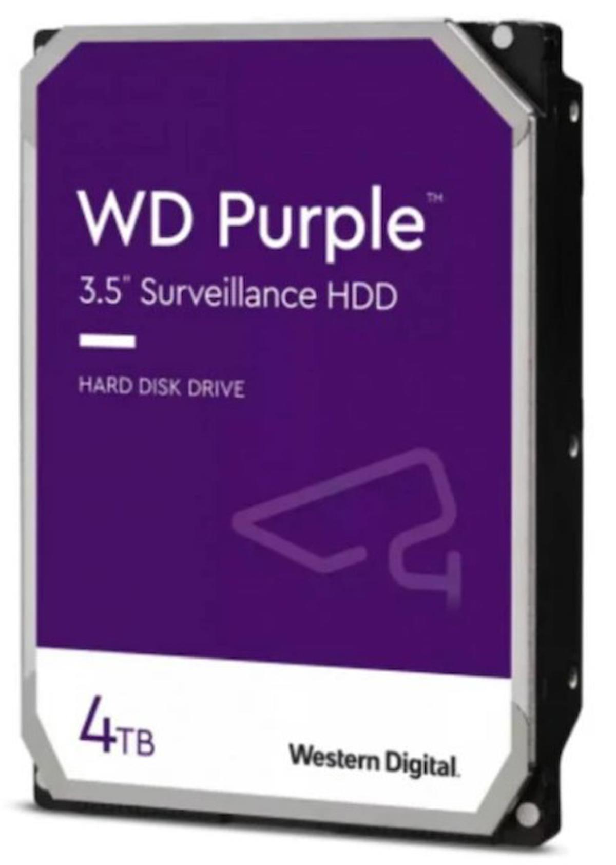 Western Digital WD Purple WD42PURZ 4 TB 3.5 inç 5400 RPM 256 MB SATA 3.0 Güvenlik Kamerası Harddisk