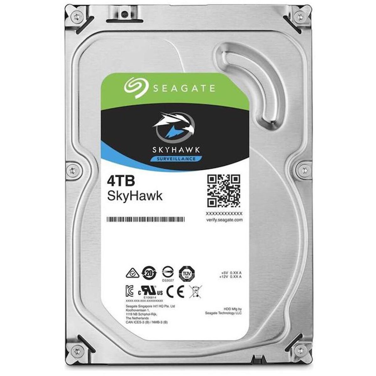 Seagate Skyhawk ST4000VX016 4 TB 3.5 inç 5900 RPM 256 MB SATA 3.0 Güvenlik Kamerası Harddisk