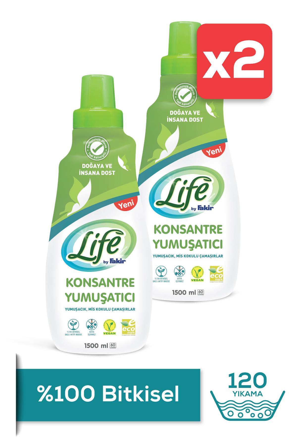 Life By Fakir 60 Yıkama Yumuşatıcı 2 x 1.5 lt