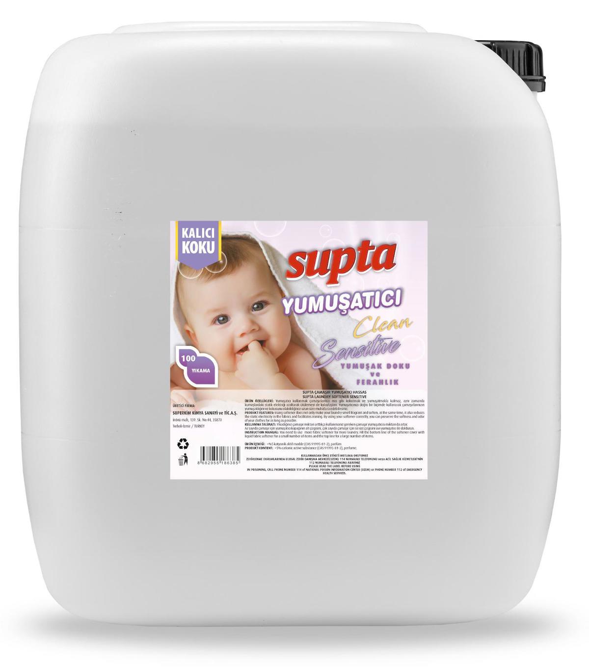 Supta Sensitive 100 Yıkama Yumuşatıcı 5 lt