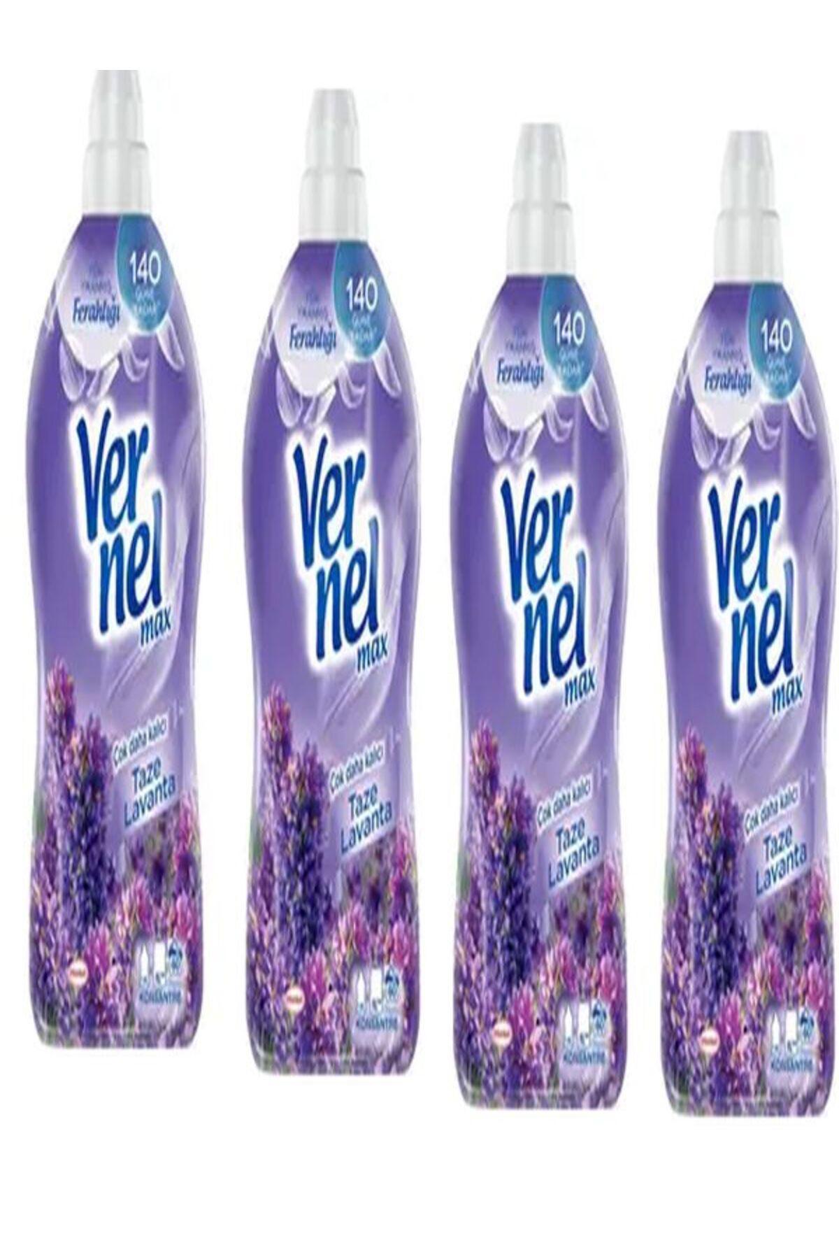 Vernel Max Konsantre Lavanta 60 Yıkama Yumuşatıcı 4 x 1.44 lt