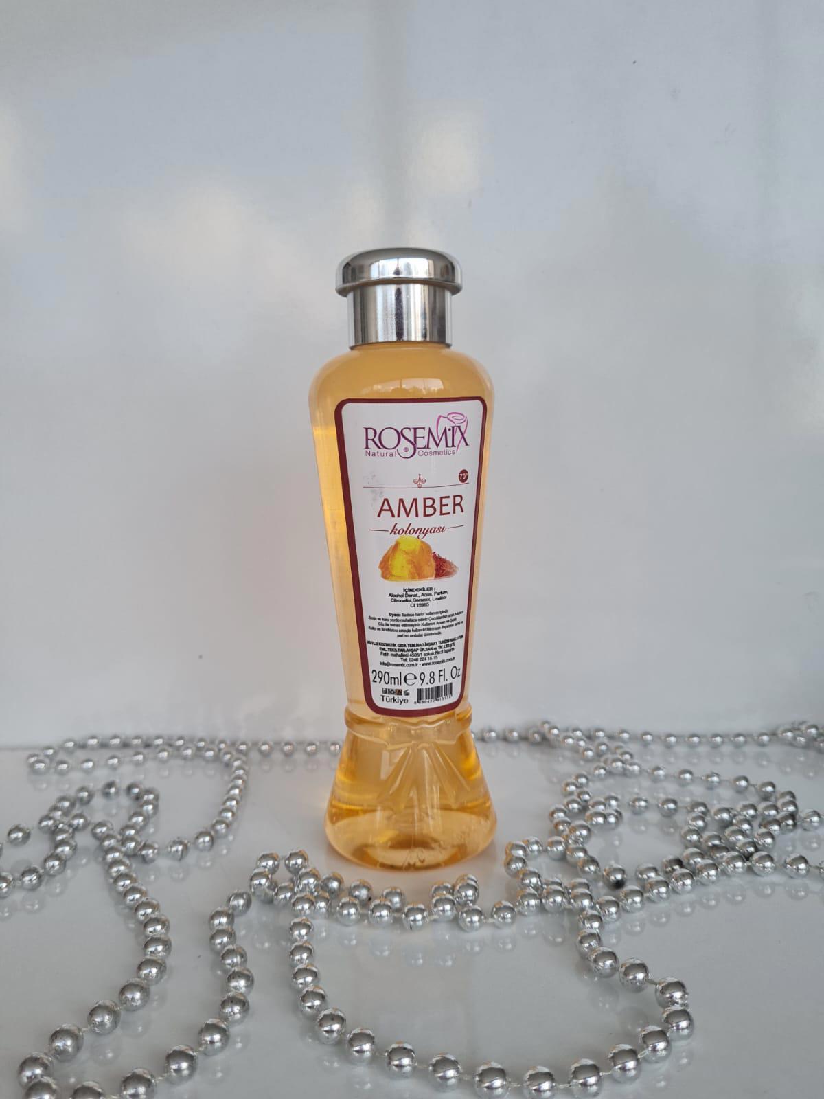 Rosemix Amber Cam Şişe Kolonya 290 ml