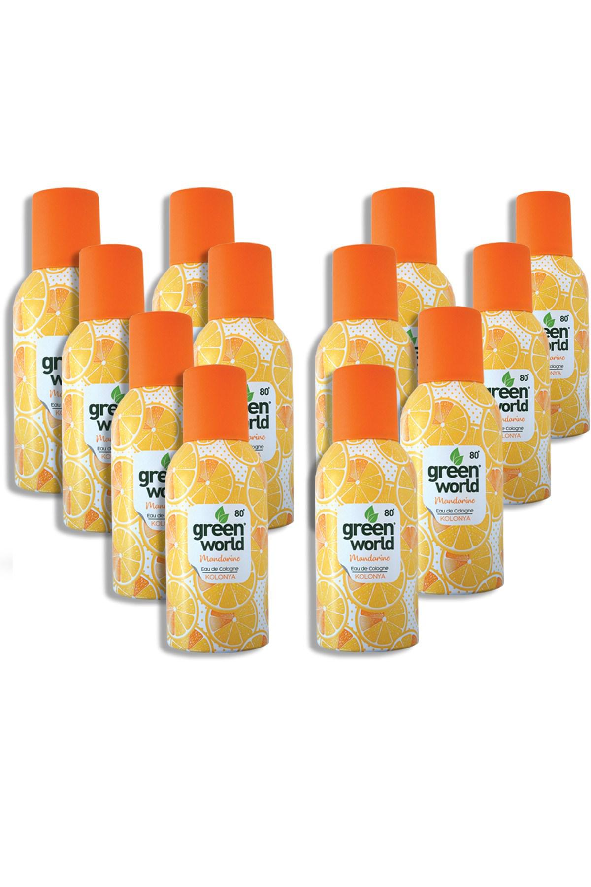 Green World Mandalina Sprey Kolonya 150 ml 12'li