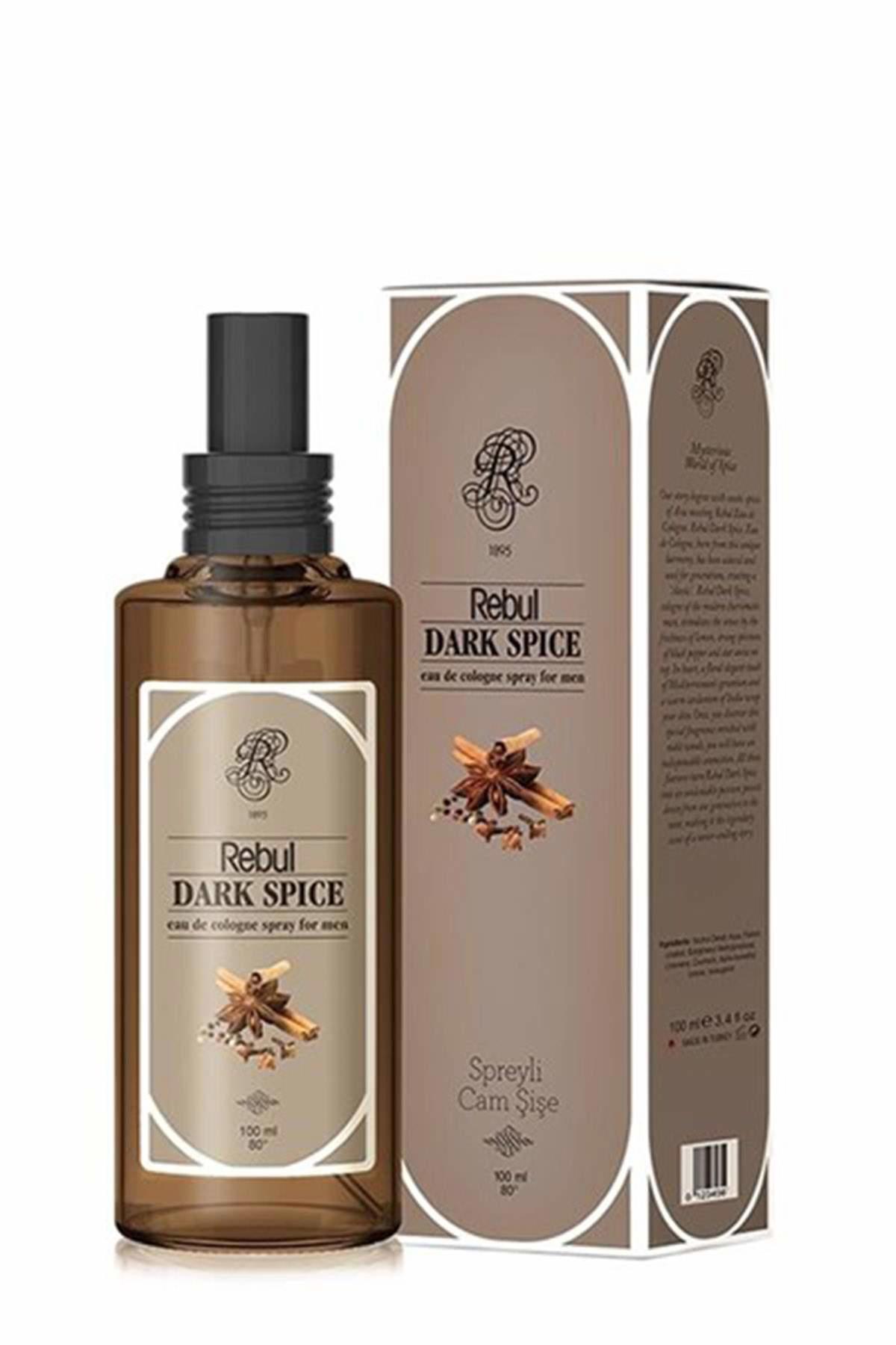 Rebul Dark Spice Baharatlı Cam Şişe Kolonya 100 ml