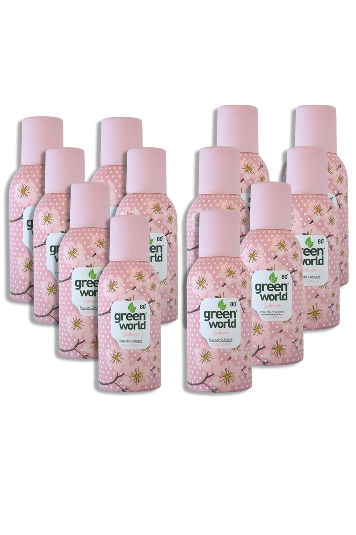 Green World Sakura Sprey Kolonya 150 ml 12'li