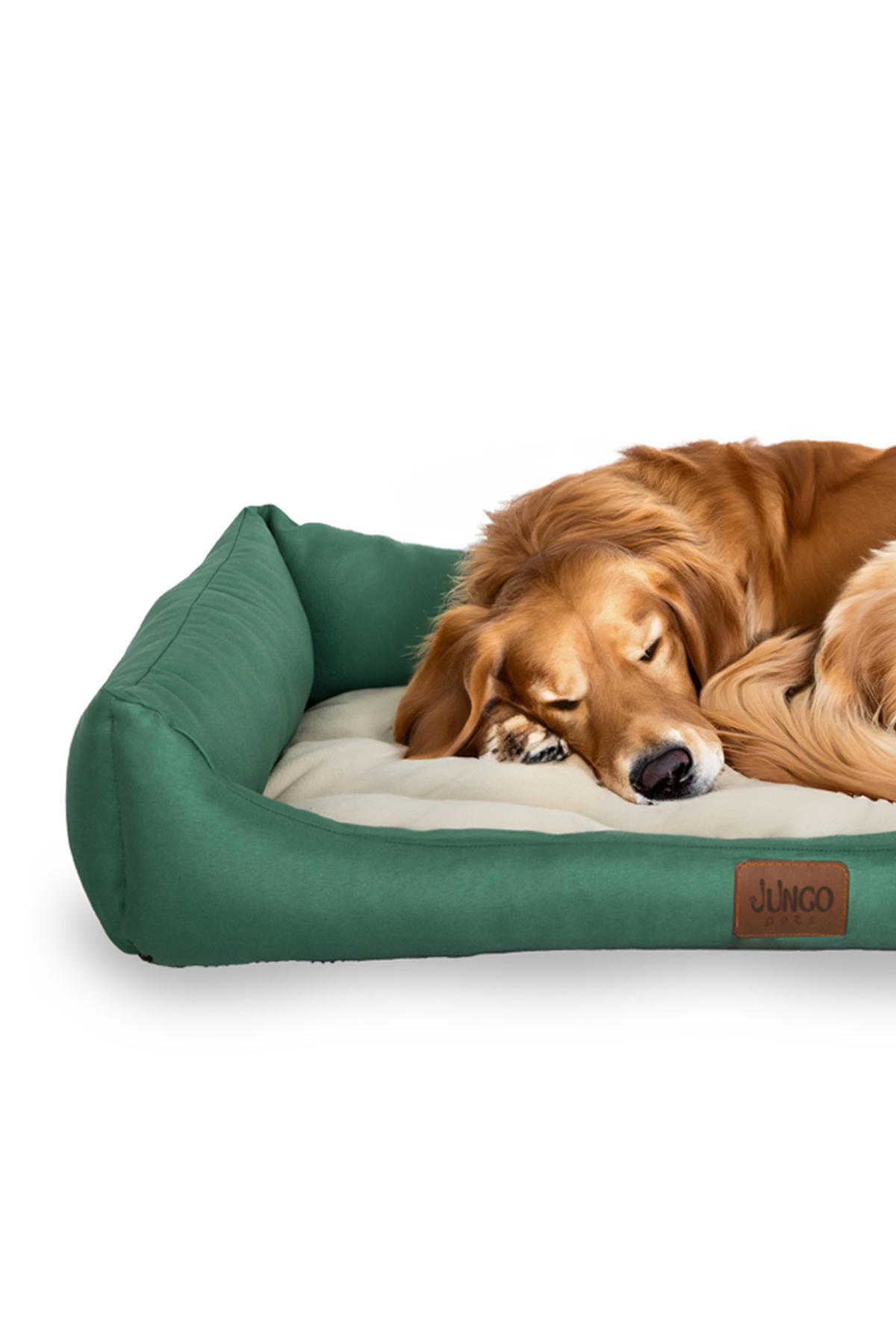 Jungo Pets Bella Orta Irk İç Mekan Köpek Yatağı Ekru-Yeşil