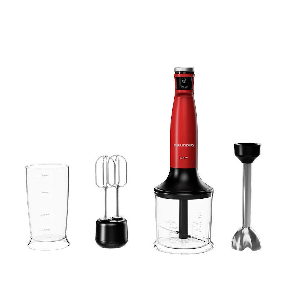 Grundig Hbs 425051 700 ml Blender Seti Kırmızı